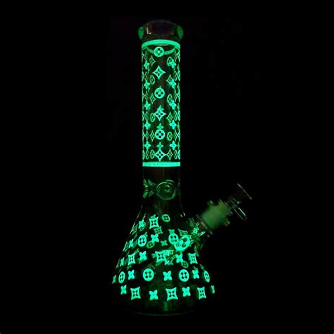 louis vuitton bong|Louis Vuitton Themed Glow in the Dark Bong – Nature Gatherer.